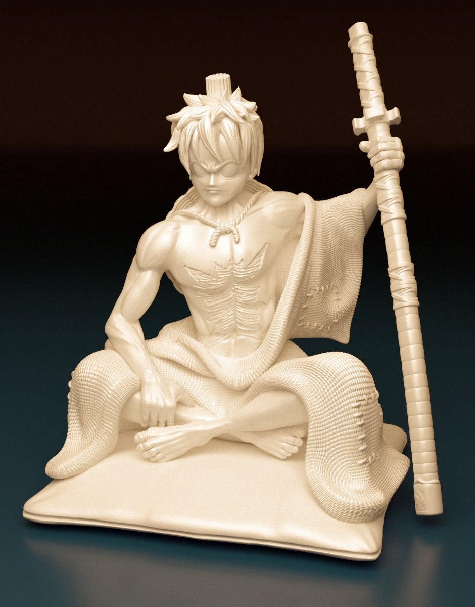 Monkey D. Luffy Figurine 3D model - Dreameks